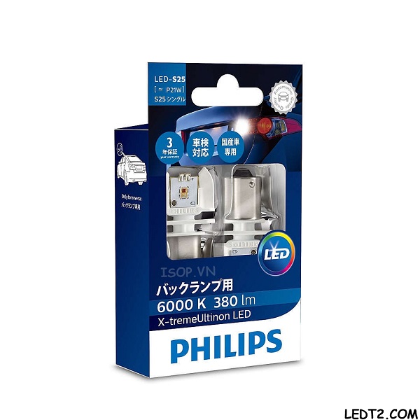 [LEDT2 ISOP] Đèn Led tín hiệu Philips Xtreme Ultinon [Bản cao cấp] [Số lượng: 1 cặp]