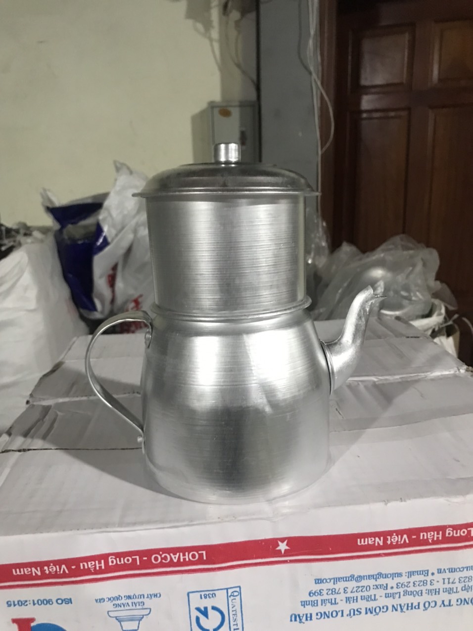 Phin pha cà phê nhôm loại to hàng dày dặn