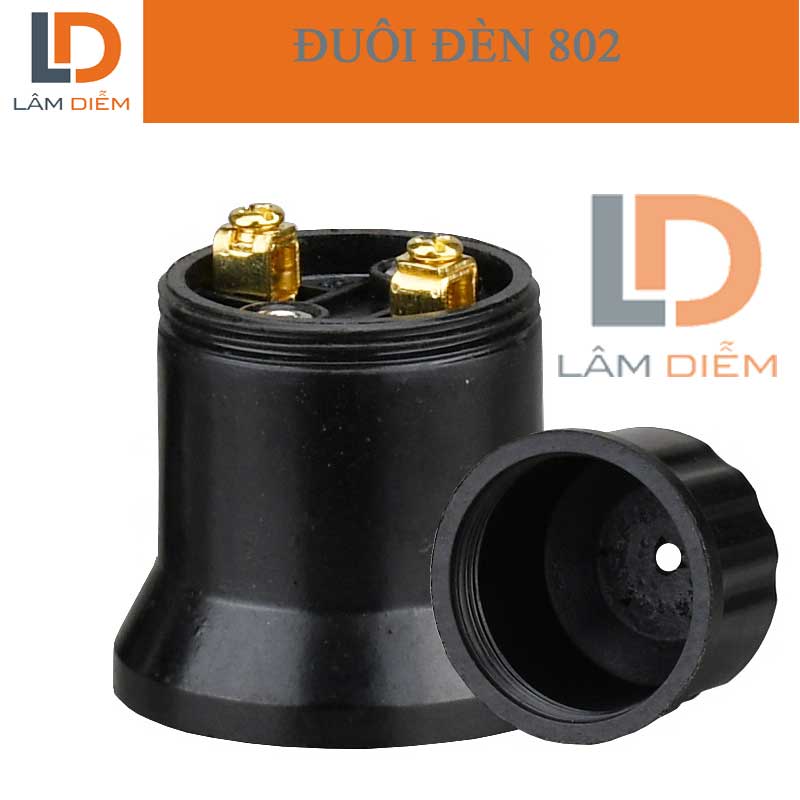 Bộ 2 đuôi bóng đèn E27 802