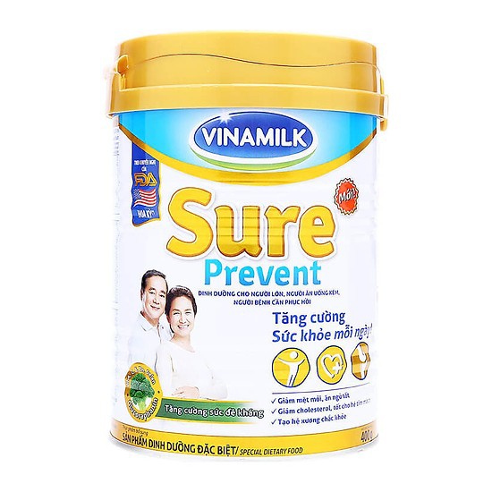 Sữa dinh dưỡng Vinamilk Sure Prevent Lon 400g