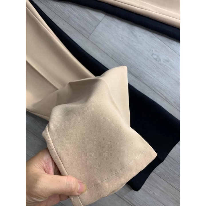 Quần Ống Loe Cạp Cao 2 Khuy