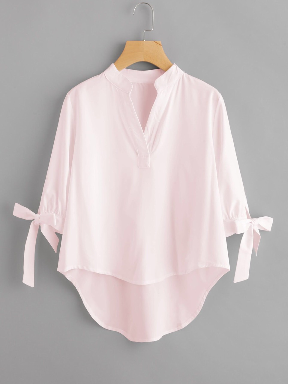 [PILA FASHION]ÁO SƠMI TAY LỠ CỘT NƠ CỔ TRỤ- AP083