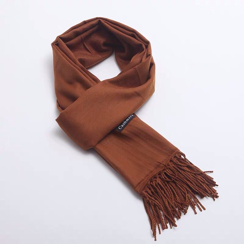 idee Khăn choàng quàng cổ cashmere mùa thu đông