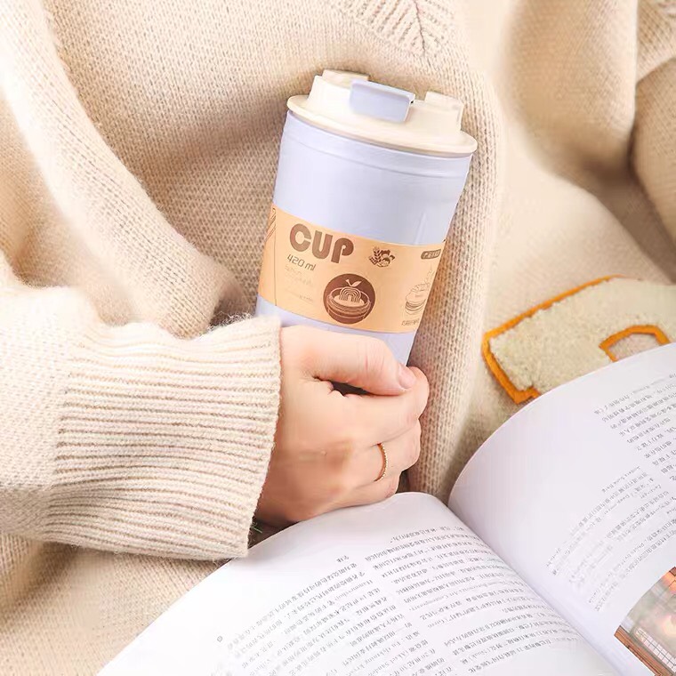 Cốc giữ nhiệt lúa mạch an toàn sức khỏe cao cấp 420ml