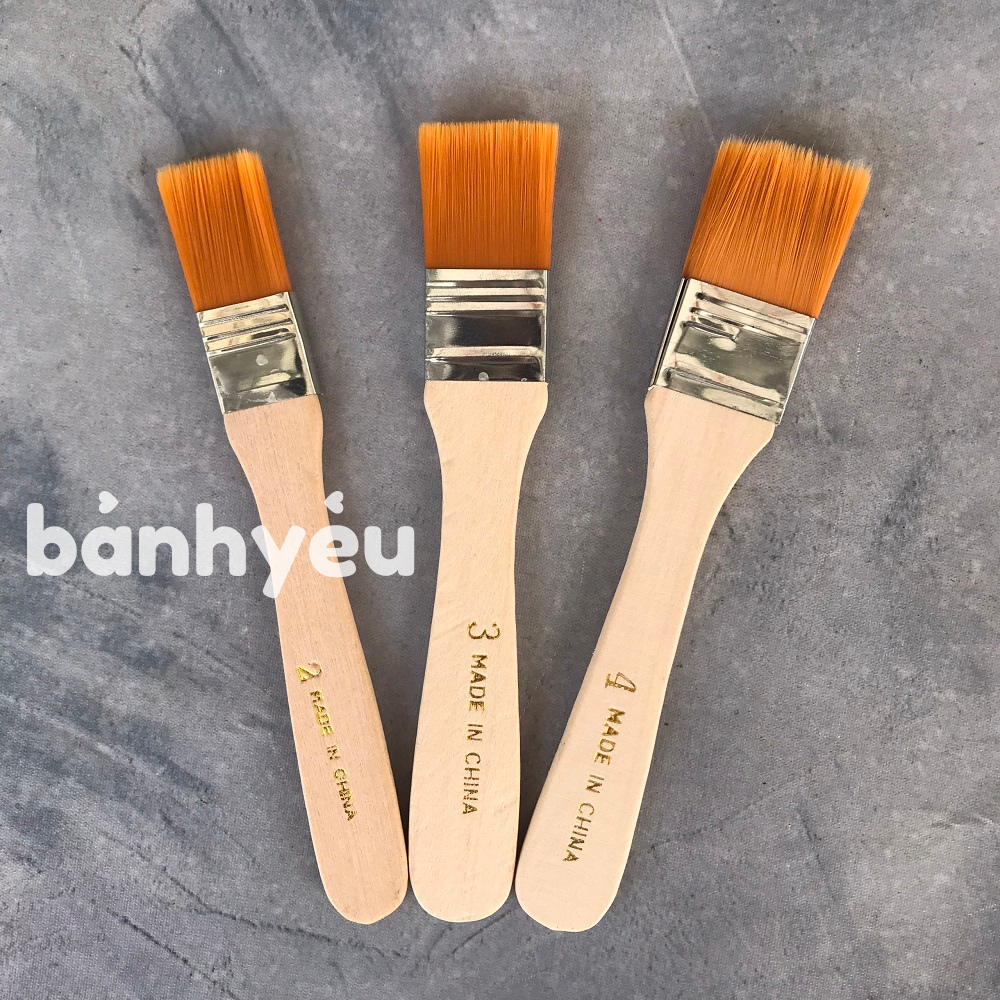 Chổi Quét Bánh Lông Mềm Cán Gỗ Nhỏ
