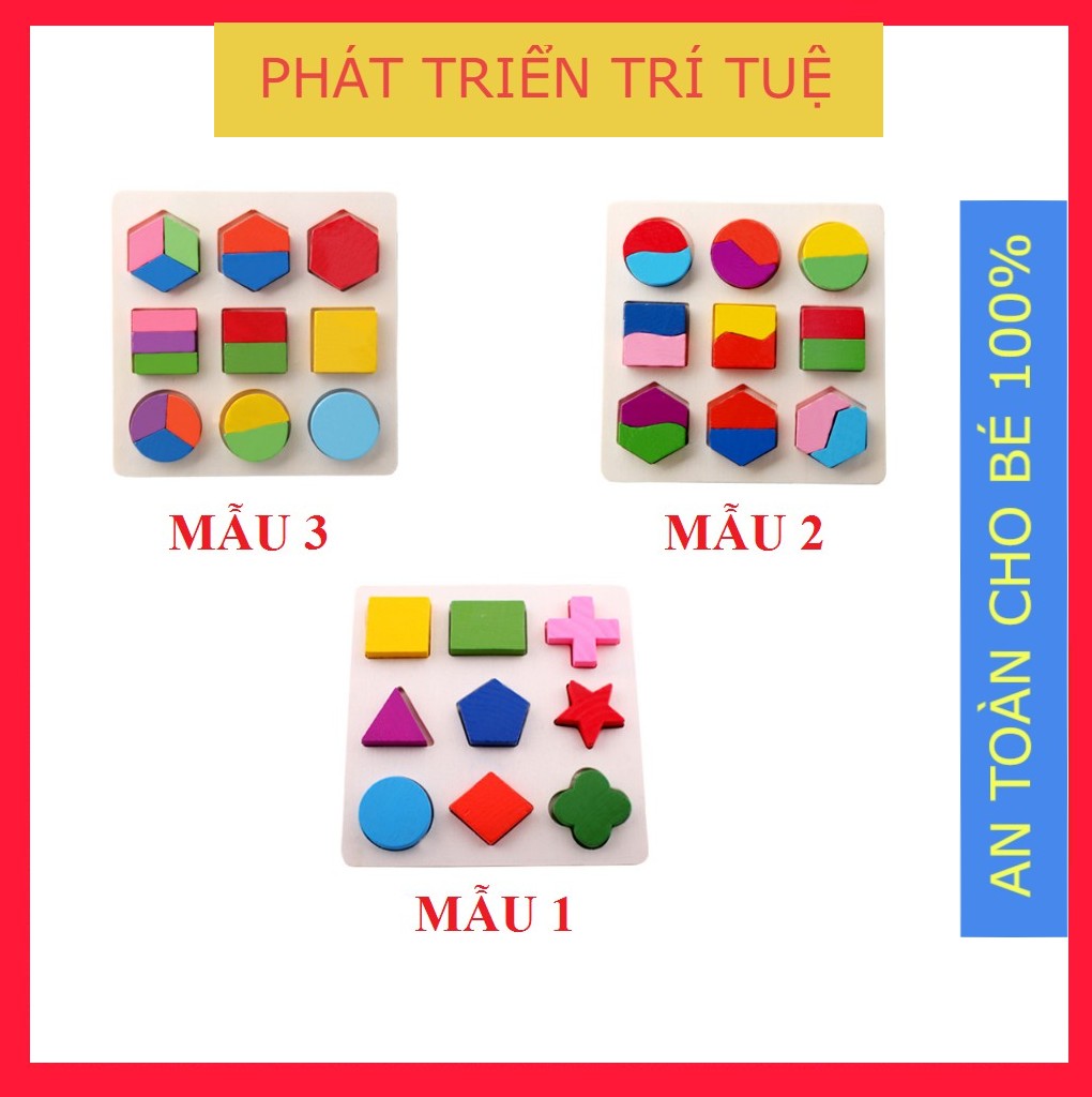 Đồ chơi Bộ xếp Hình Học Thông Minh Cho Bé