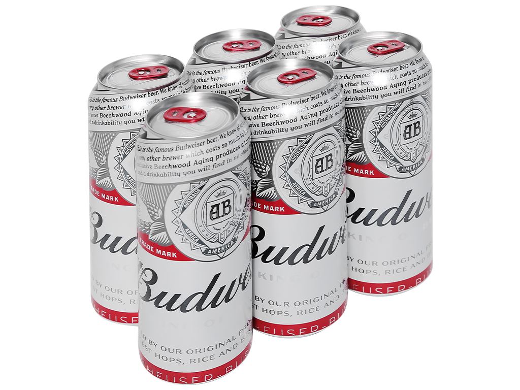 [Siêu thị WinMart] - Lốc 6 lon bia Budweiser 500ml