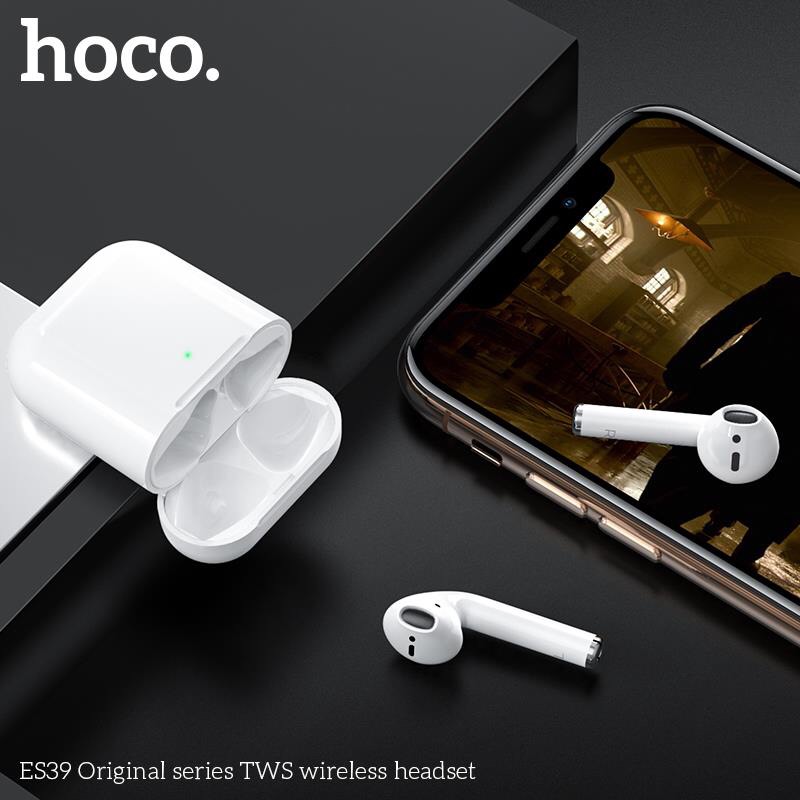 [HCM]Tai nghe Bluetooth Hoco ES39 (hỗ trợ sạc ko dây đổi tênđịnh vị - Chính hãng, BH 1 năm)