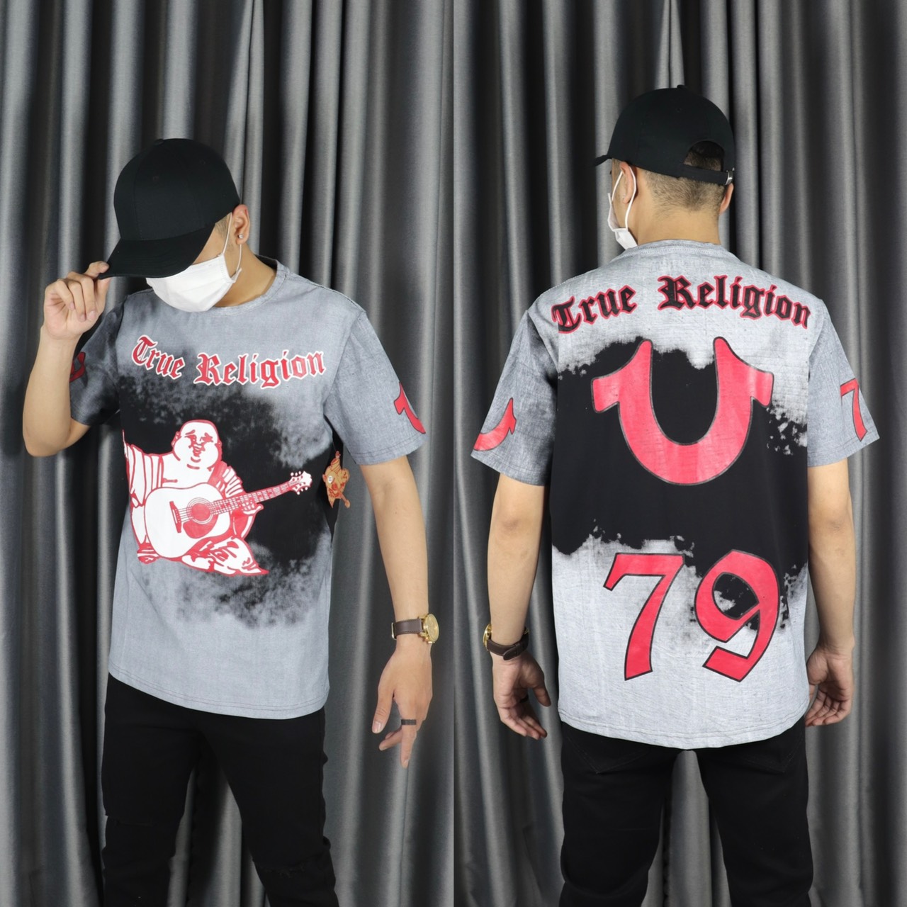 เสื้อยืดไทย áo thun ông địa 76 may mắn hàng thái hàng xách tay เอ็มเอ ซีทีซี 128
