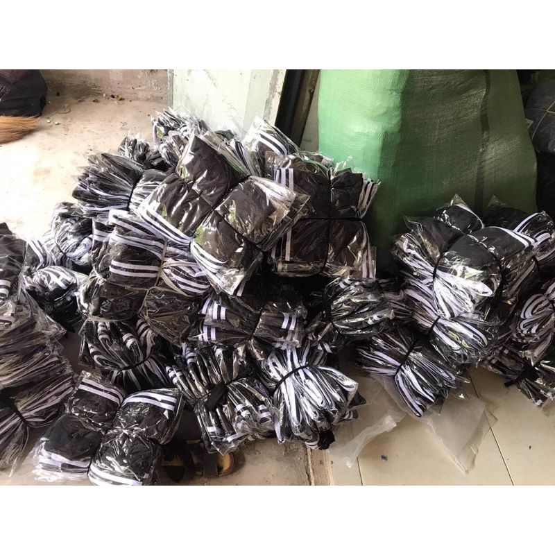 [Rẻ vô địch] Quần ba sọc ống rông cạp chun lưng cao freesize