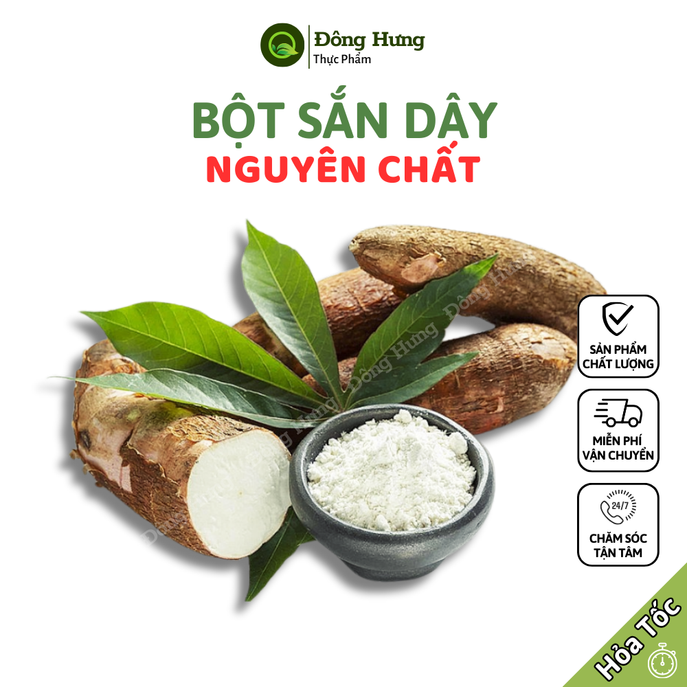 Bột sắn dây nguyên chất 100% [Hộp 500g]