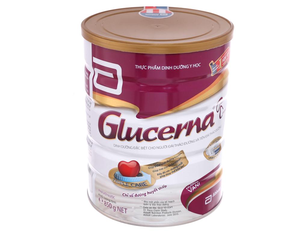(Mẫu mới) Sữa bột Abbott Glucerna Hương Vani 850g