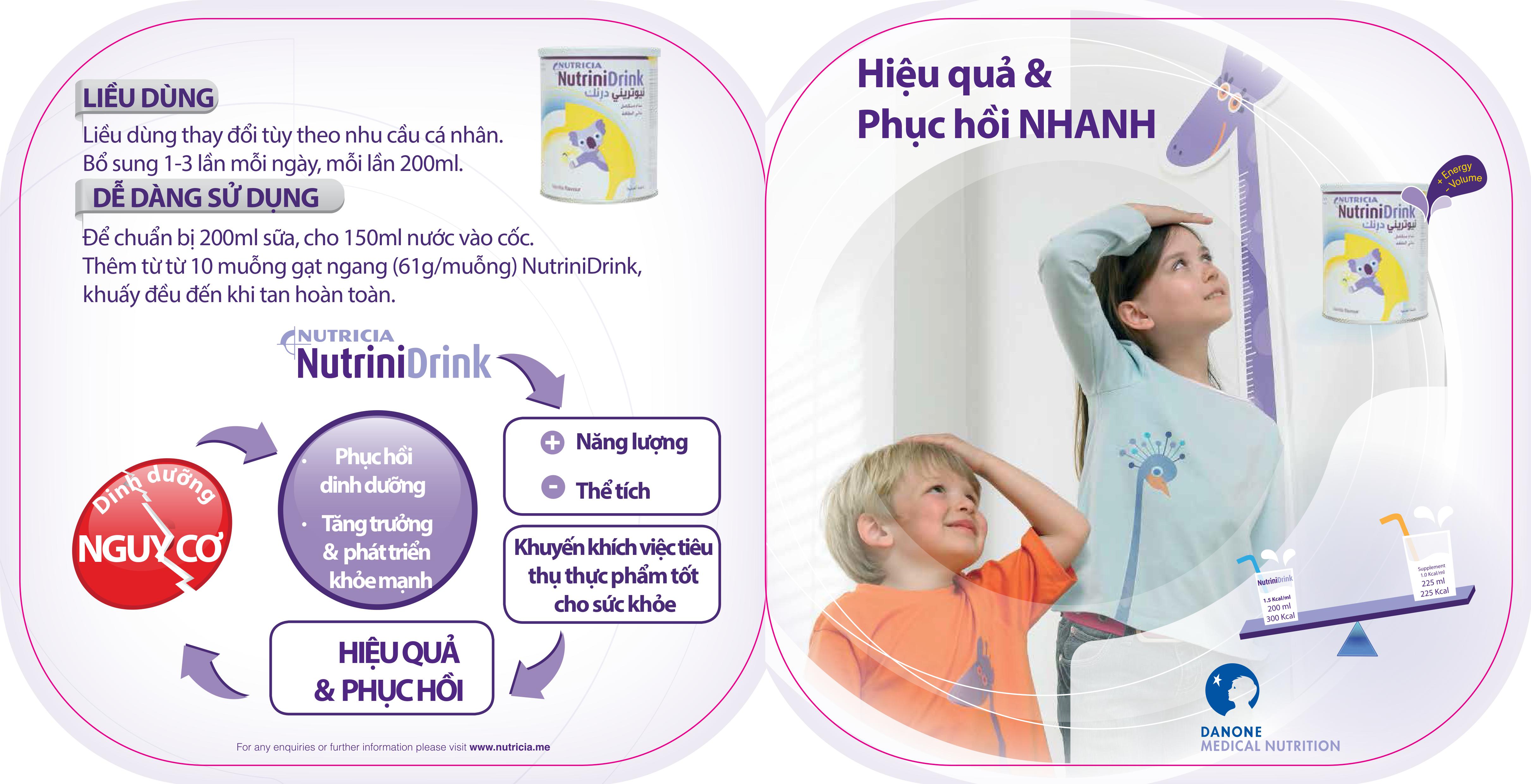 [1 Lon] Sữa Bột Nutrinidrink Vị Vani 400g - Sữa Nhập Khẩu Đức