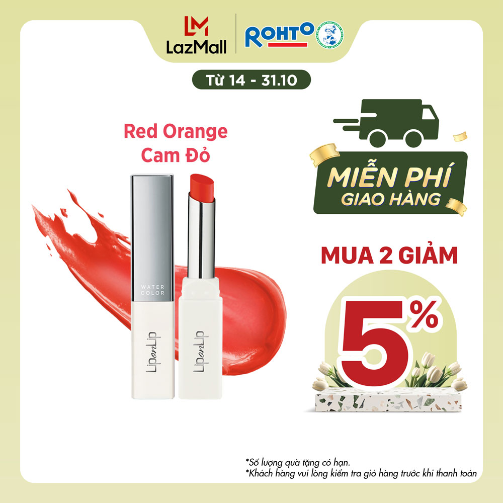 Son trang điểm dưỡng tối ưu Lip On Lip Water Color 2,2g