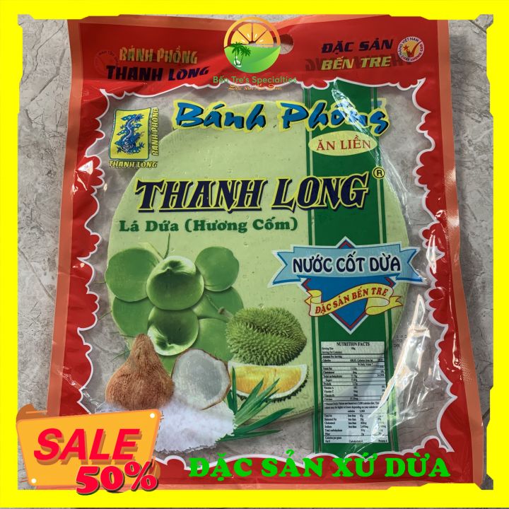 Bánh phồng sữa/lá dứa Thanh Long