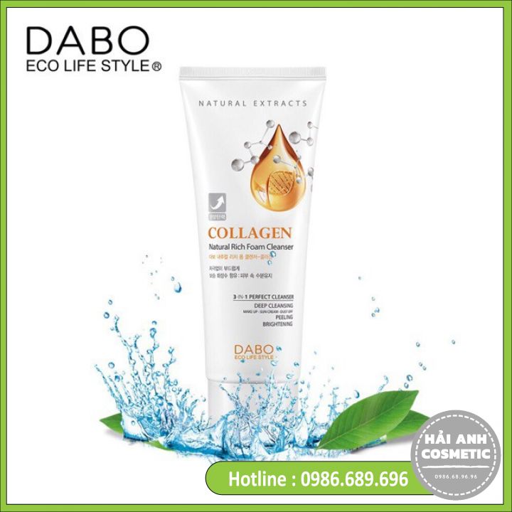 Sữa Rửa Mặt Dabo Collagen Cao Cấp 3 In 1 ( 180ml )