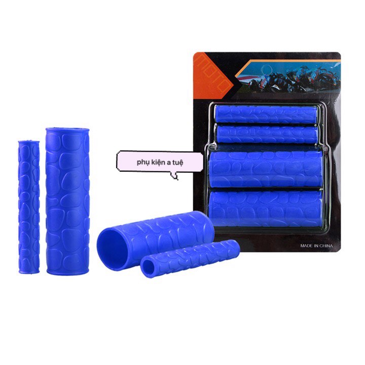 Bọc Tay Lái Xe Máy 4 Món Êm Tay [ 1 Bộ gồm 4 món ]