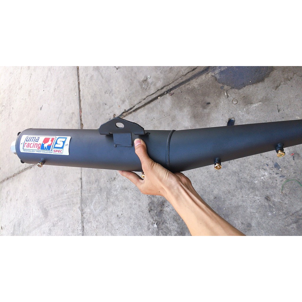 Pô Uma racing mỏ inox kiểu Thái Lan gắn Sirius