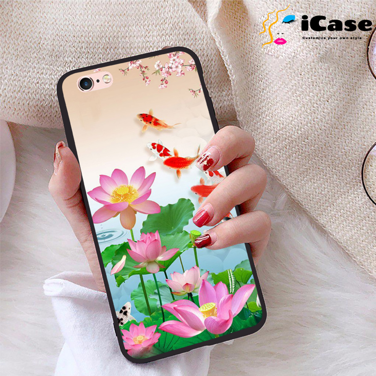 Ốp lưng iPhone 6 viền dẻo TPU BST Sen