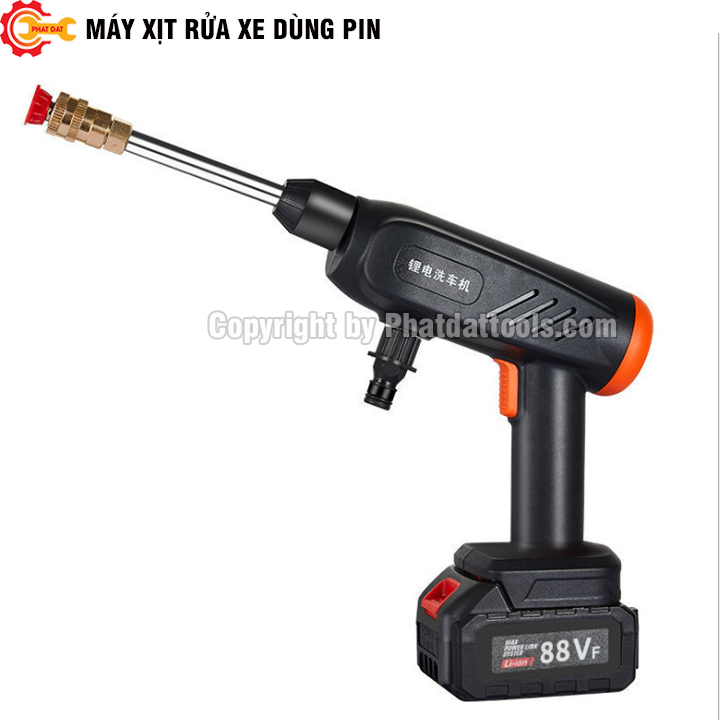 Máy Xịt Rửa Xe Dùng Pin