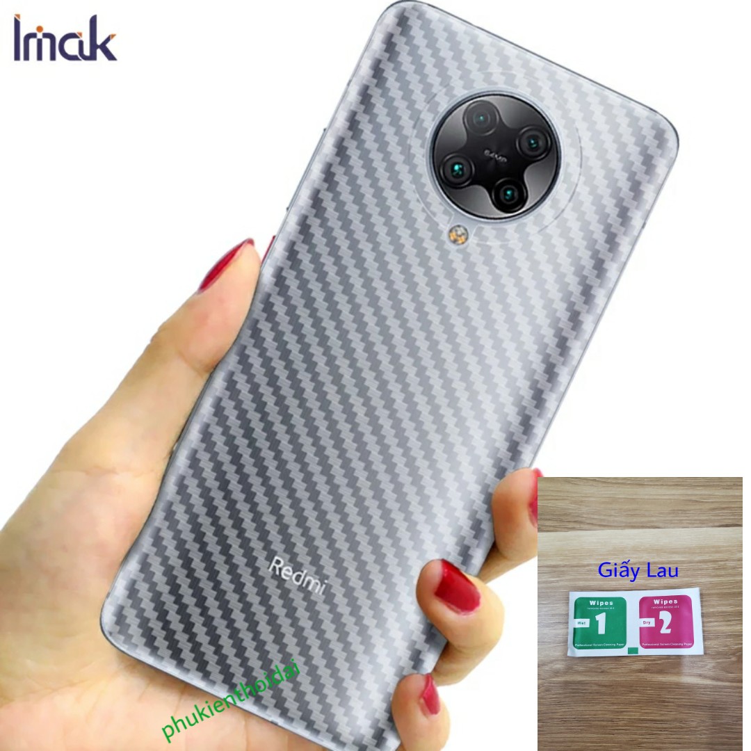 Dán Carbon mặt lưng Redmi K30 Pro / Poco F2 Pro ( tặng giấy lau )