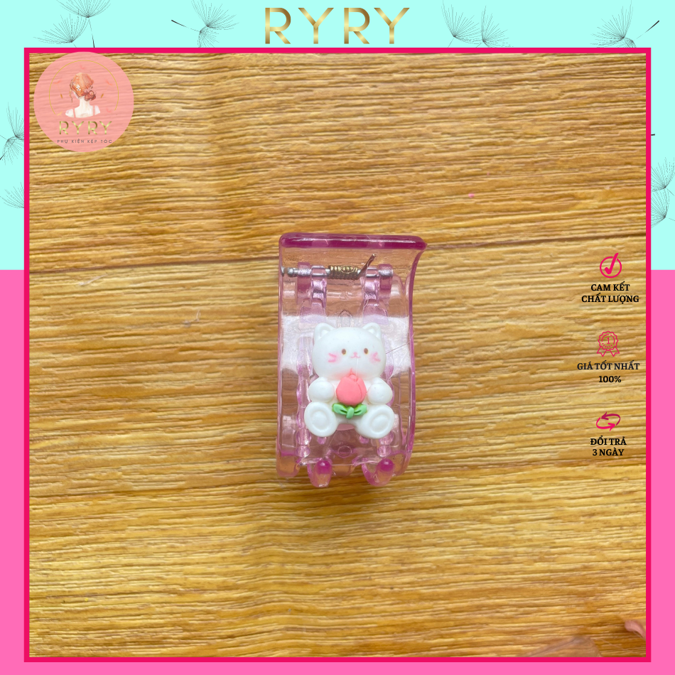 Kẹp Tóc Càng Cua 5 Răng Hoạt Hình Siêu Cute