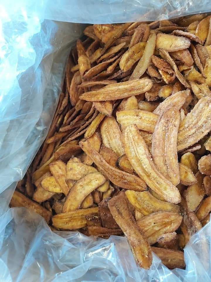1kg chuối sấy mè gừng