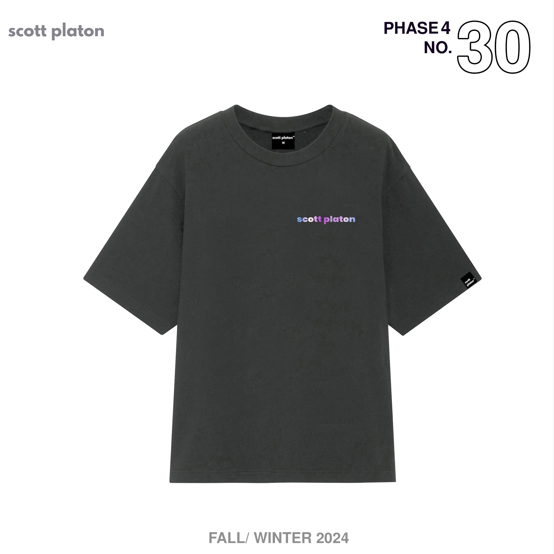 Scott Platon Áo thun Mini Gradient Logo - Chất liệu cotton dày dặn đứng form