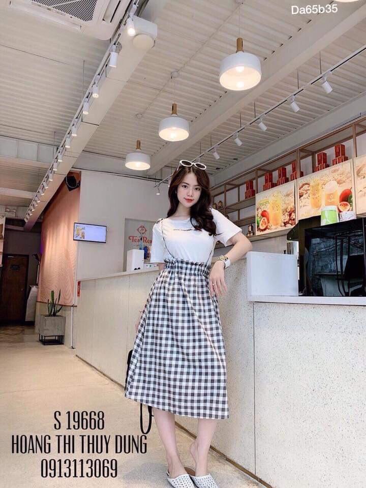 [HCM]Set yếm nữ caro - MTB