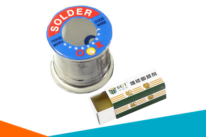 Combo Thiếc Hàn Solder-OK 0.6mm-100g và Nhựa Thông Hộp
