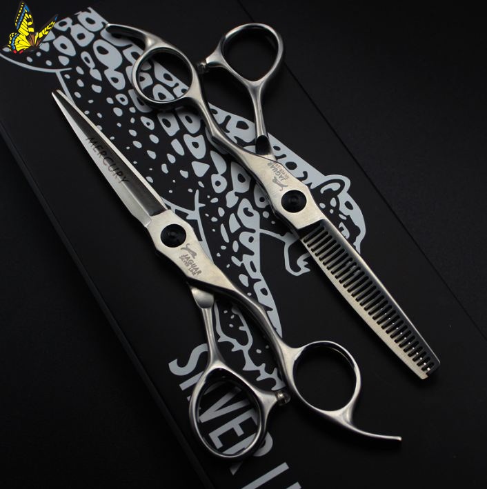 Bộ kéo cắt tóc con báo siêu bén (mua 2 cây kéo được tặng 1 chỉnh kéo 1 dầu tra kéo lược toni guy)