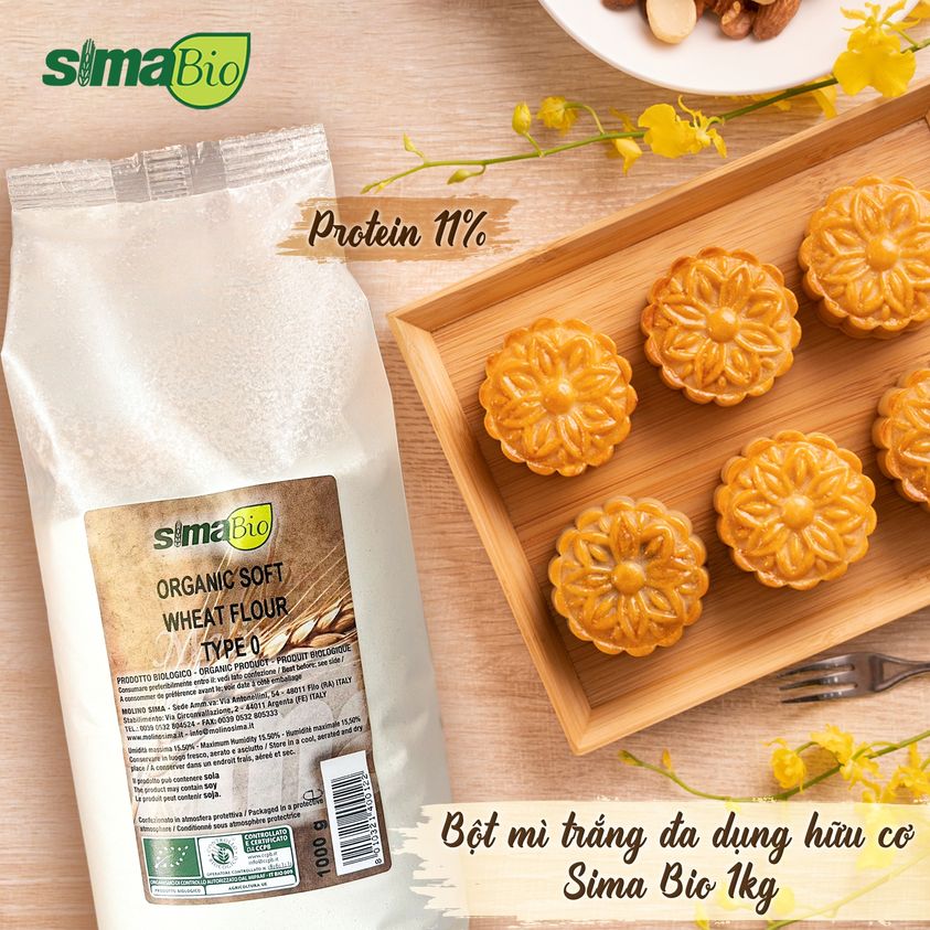 Bột mì hữu cơ (Organic Flour) - Sima Bio - 1kg