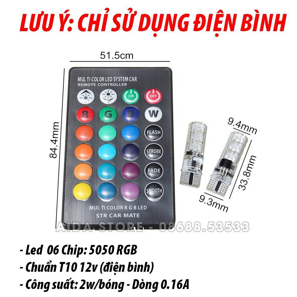 BỘ 2 ĐÈN LED DEMI 16 MÀU CÓ REMOTE