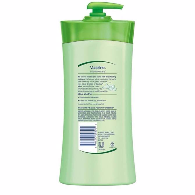 Sữa dưỡng thể Vaseline Total moisture Aloe Soothe 725ml