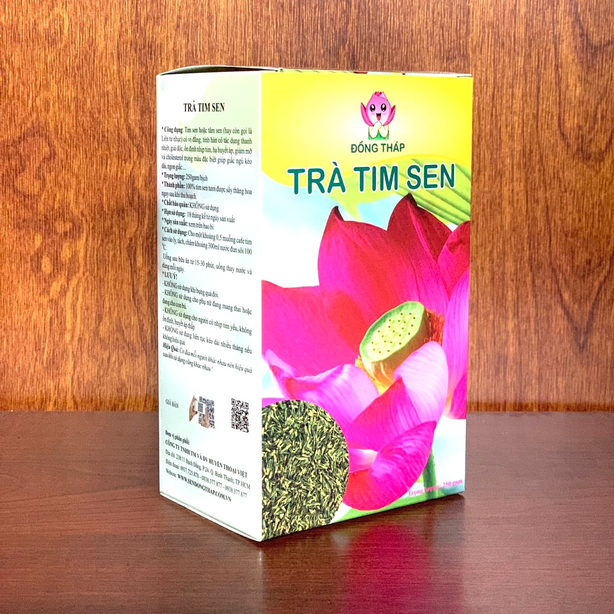 Trà Tim Sen Nguyên Chất( Đồng Tháp) Hộp 250gam
