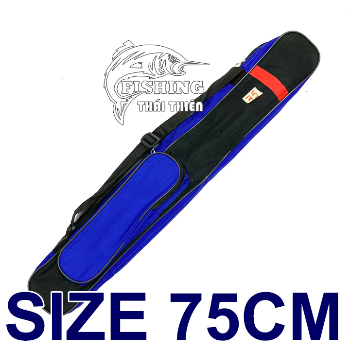 Túi Đựng Cần Câu Cá, Bao Cần Tay Coastline Xanh Đen  Cao Cấp Siêu Bền 75cm, 120cm Có Chống Thấm