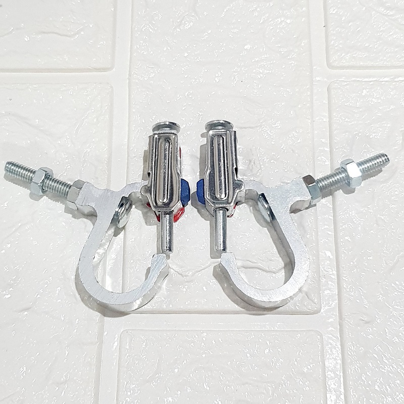 [HCM]Cặp 2 móc bấm treo đồ nhôm giành cho xe máy ( nhiều màu )