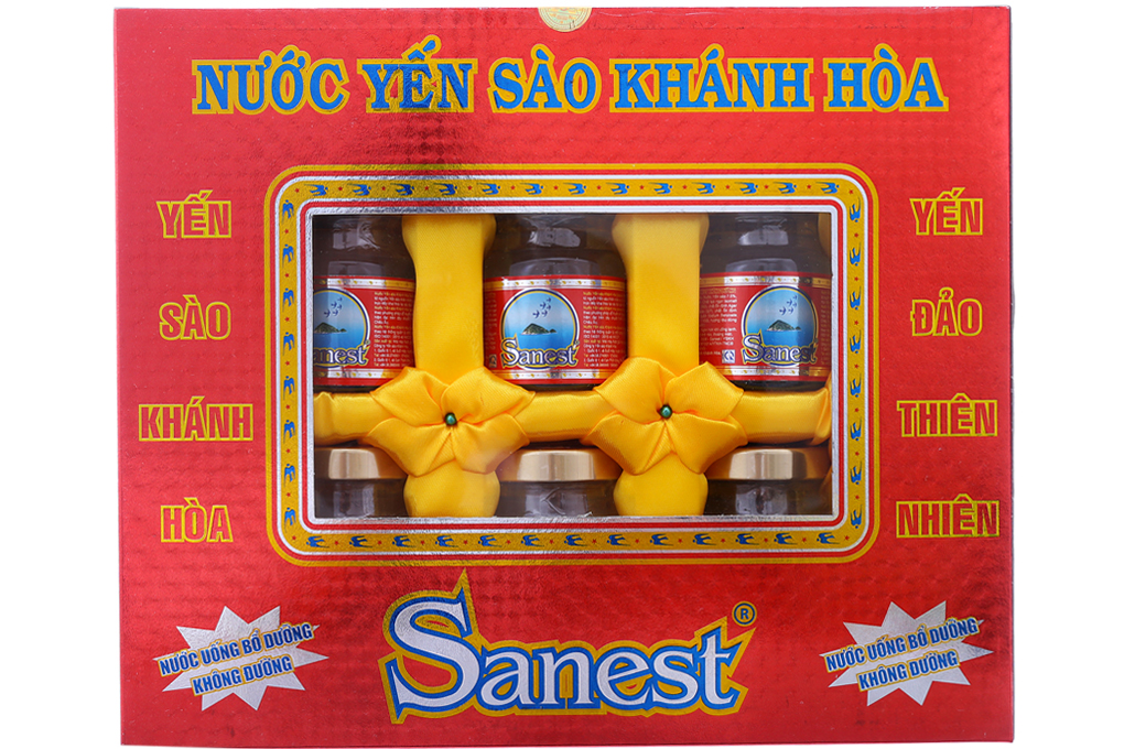 Nước Yến Sào Khánh Hoà hộp 6 lọ không đường 70ml x 6 hũ