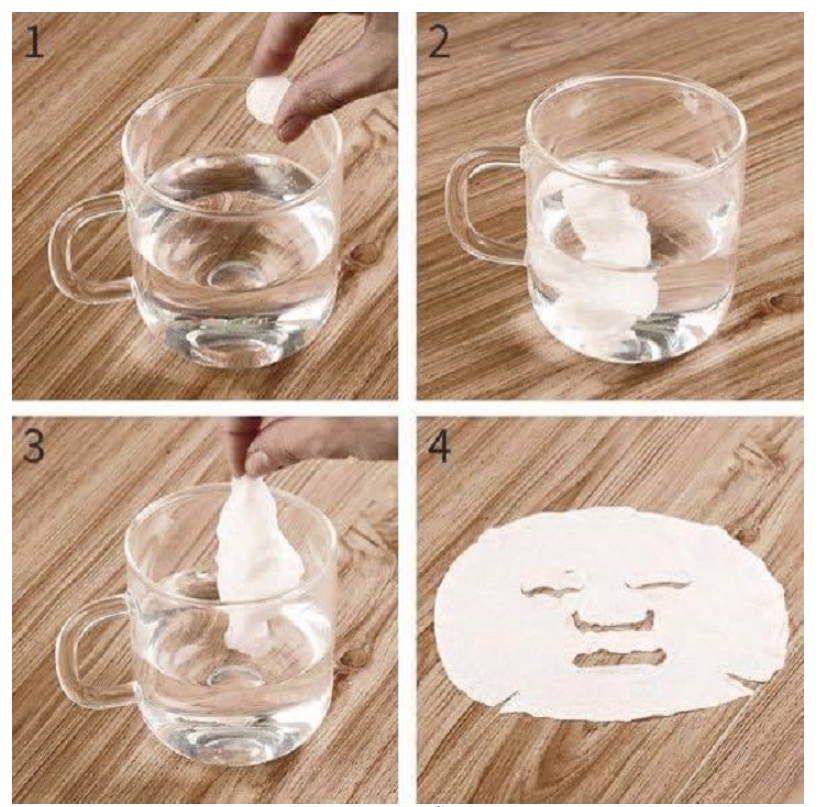 Combo 10 viên mặt nạ giấy nén Miniso