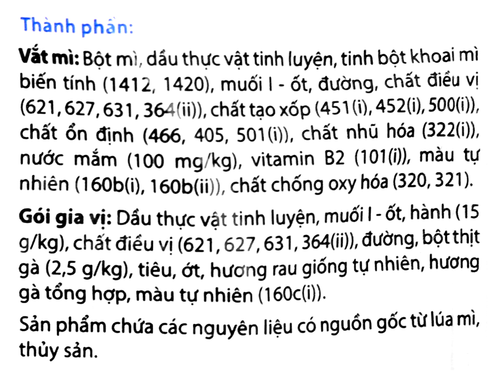 Combo 10 gói mì gấu đỏ gà sợi phở