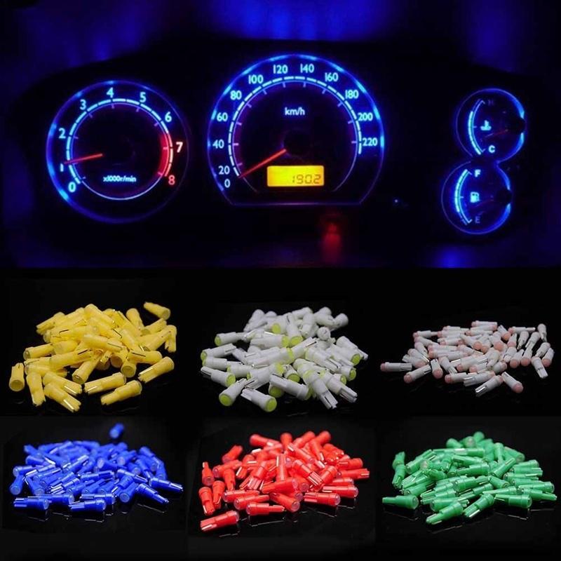 Bộ Bóng Đèn LED Siêu Sáng Gắn Mặt Đồng Hồ Xe Máy, Taplo Ô Tô  T5 1SMD DC 12V