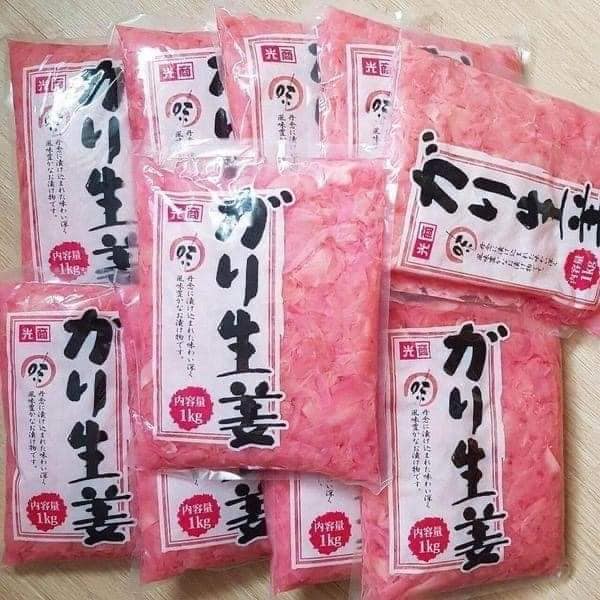 Gừng hồng Gari gói 250gram được nhập khẩu và bảo quản trực tiếp tử Nhật Bản nhà sản xuất KOSHO / 250g / shushi , shashimi sasimi chua ngọt