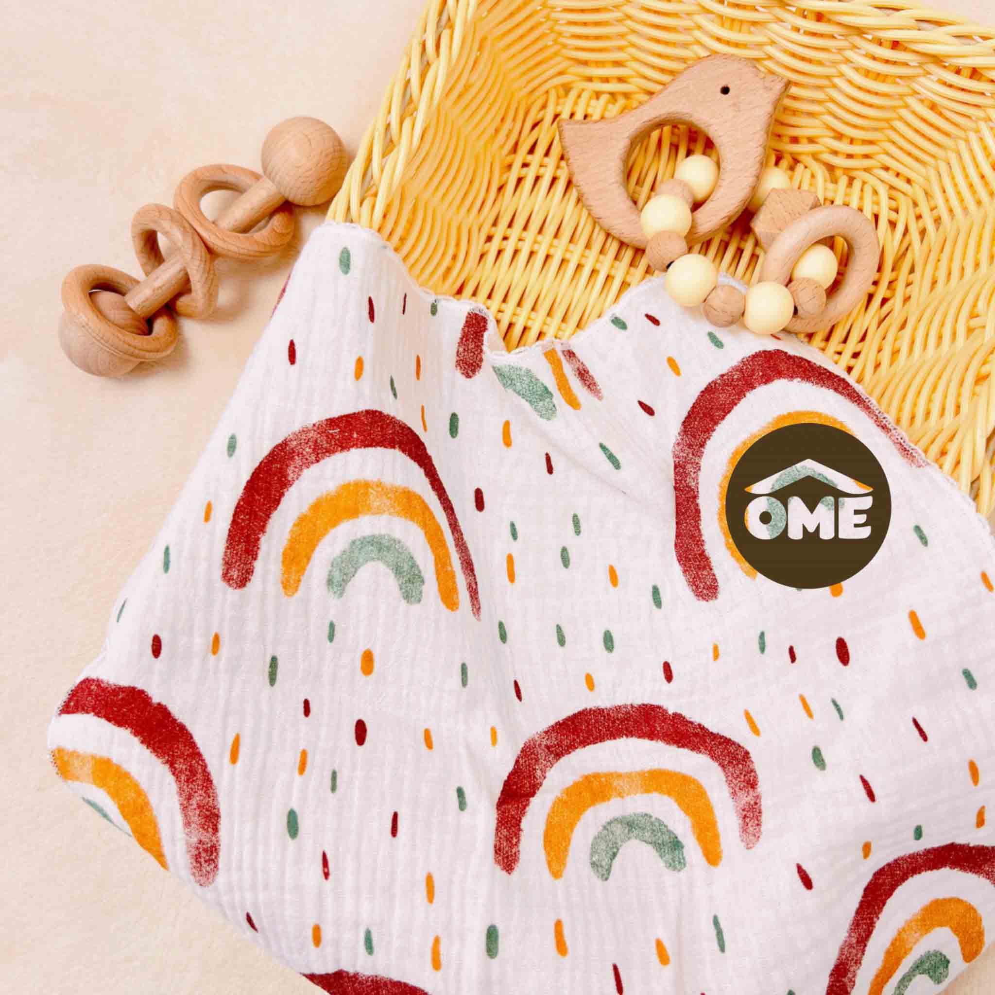 Khăn Sữa Sợi Tre OME (Set 5 chiếc)