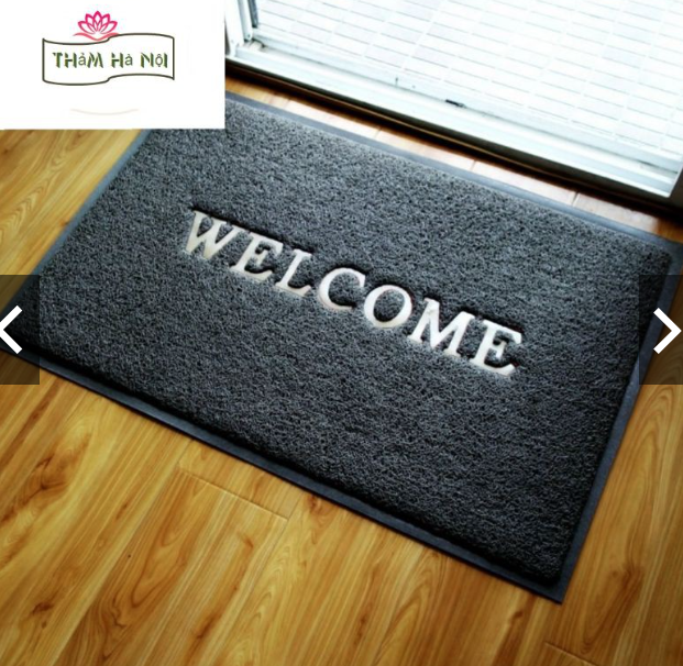 Thảm nhựa lau chân welcome size 50X70cm