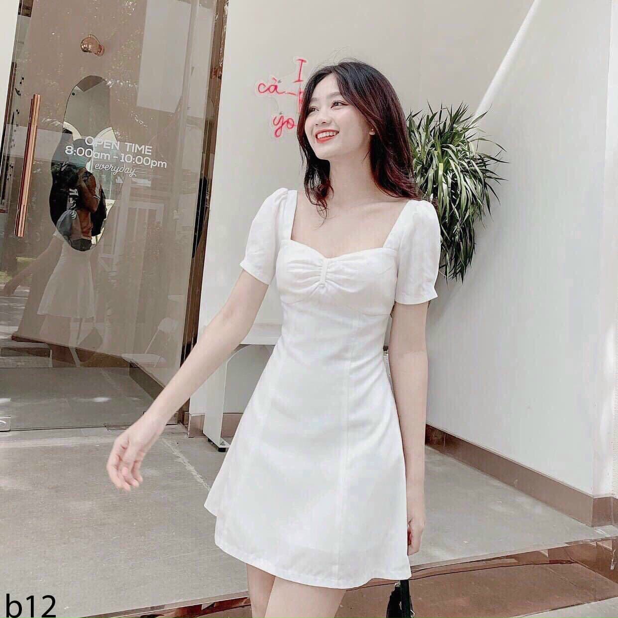 ĐẦM SUÔNG CỔ TIM SIÊU XINH