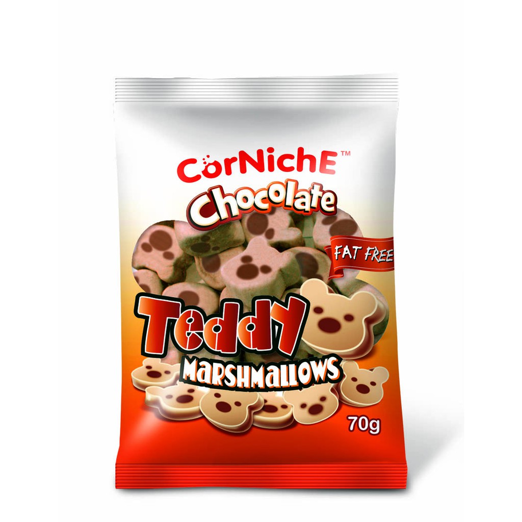 Kẹo marshmallows chocolate teddy nhập khẩu 70g