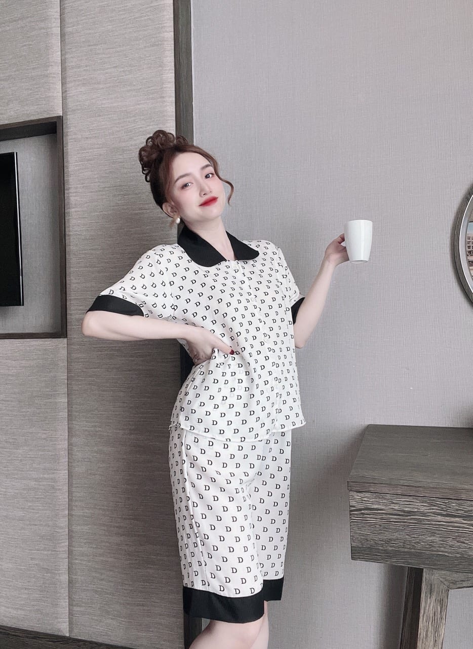 Set Lụa Ngố Hot Siêu Sang Vải Mango Cao Cấp( dưới 58kg)- Mẫu mặc hàng thật chụp