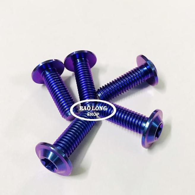 5 Ốc TiTan GR5 8Li 2 Xanh Tím (100%Titan)