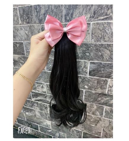 [HCM]Kẹp tóc nơ xoăn dài cho bé