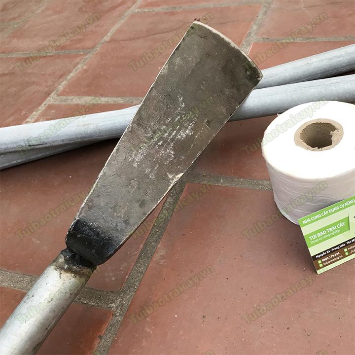 Dầm đào đất, đánh bầu cây thép rèn cán dài 65cm
